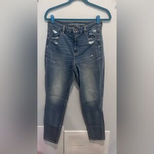 American Eagle Curvy Super Hi-Rise Jegging, Ripped